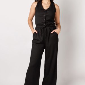 Textured Glam Jumpsuit‌